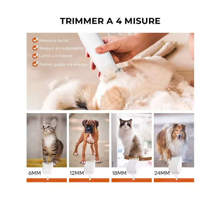 PET GROOMING 6-IN-1 VACUUM E HAIR DRYER